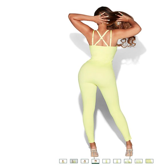 IVY PARK X ADIDAS HI RES YELLOW KNIT CATSUIT - Picture 3 of 9